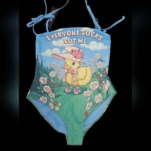 NWT Matter Of Fact One Piece Swimsuit dELiA*s by Dolls Kill SZ LG